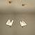 abordables Éclairages pour îlot-17 cm forme de papillon lustre or pendentif lumière led design unique acrylique moderne cadeau artistique pour les amis de la famille 110-120v 220-240v