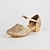 olcso Tánccipők gyerekeknek-Lány Báli Modern cipő Teljesítmény Magassarkúk minimalista stílusú Csillogás Vastag sarok Fém csat Forgásc Piros Arany