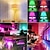 voordelige led-spotlight-6 stks 2 stks rgbw kleur veranderende slimme led-lamp gu10 5 w dimbare lamp met ir controller voor thuis bar party sfeerverlichting 85-265 v