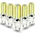abordables Bombillas-1pc 6pcs 10 vatios recubierto de silicona g9 bombilla de luz led 360 grados regulable g9 bombilla de luz 60w equivalente 72pcs smd 3014 led g9 ac220v