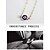 cheap Pendant Necklaces-hermashy boho evil eye choker necklace gold navy blue pendant protection chain adjustable necklaces birthday friendship jewelry for women teen girls (gold)