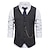 cheap Historical &amp; Vintage Costumes-The Great Gatsby Retro Vintage Medieval Vest Men&#039;s Cotton Costume Black / Gray / Coffee Vintage Cosplay Party Halloween Sleeveless