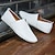 cheap Men&#039;s Handmade Shoes-Men&#039;s Loafers &amp; Slip-Ons Summer Loafers Casual Daily Walking Shoes Nappa Leather White Black Yellow Spring Summer