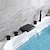 abordables Grifería para bañera-grifo de la bañera - grifos mezcladores de ducha de baño de válvula de cerámica de bañera romana galvanizada contemporánea