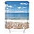 cheap Shower Curtains Top Sale-Bathroom Shower Curtain Set Beach sea View Print Waterproof Fabric Shower Curtain Liner for Bathroom Covered Bathtub Curtains Liner Includes with Hooks