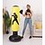 cheap Boxing &amp; Martial Arts-Inflatable Boxing Punching Bag for Taekwondo Martial Arts Kick Boxing Muay Thai Leak-Proof Explosion-Proof Freestanding Flexible Strength Training Stress Relief Crossfit Yellow Black Red