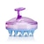 preiswerte Kämme &amp; Haarbürste-Haar Kopfhaut Massagegerät, original weichen Silikon Shampoo Bürstenkopf Turmalin enthalten (lila)