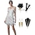 cheap Great Gatsby-Roaring 20s 1920s Cocktail Dress Vintage Dress Flapper Dress Dress Outfits Masquerade Prom Dress Short / Mini The Great Gatsby Plus Size Women&#039;s Tassel Fringe Christmas Party Prom Adults&#039; Dress Fall