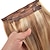 billiga Hårförlängningar med clip-in-Klämma in Klämma In / På Hårförlängningar Remy-hår 7 st Packa Rak Naturlig Hårförlängningar