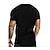 baratos Camisetas masculinas casuais-Homens Camiseta Tecido Gola Redonda Casual Manga Curta Roupa Simples Roupa de Esporte Casual Músculo
