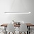 abordables Éclairages pour îlot-LED ovale suspension 69cm moderne simple en aluminium suspendu île éclairage 36w pour salle à manger salon restaurant conférence café bar lustre