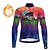 baratos Roupa de Ciclismo Feminino-21Grams Homens Camisa para Ciclismo Manga Longa Inverno Moto Blusas com 3 bolsos traseiros Ciclismo de Montanha Ciclismo de Estrada Forro de Velocino Manter Quente Respirável Azul Escuro Gráfico