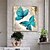 olcso Olajfestmények-100% kézzel festett kortárs kék pillangó olajfestmények modern dekoratív grafika hengerelt vászon falfestményre készen áll a lakberendezés fali dekorációjára