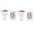 voordelige led-spotlight-6 stks 2 stks rgbw kleur veranderende slimme led-lamp gu10 5 w dimbare lamp met ir controller voor thuis bar party sfeerverlichting 85-265 v