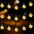 billige LED-stringlys-utendørs solstrenglys 6,5 m 30led sollys hage lys krystallkule boble lampe fe streng lys 8 funksjon utendørs vanntett til bryllup hage plen jul dekorasjon sol lampe