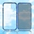 billiga iPhone-fodral-anti peep magnetiskt telefonfodral för apple helkroppsfodral flip iphone 13 12 11 pro max x xs xr 8 7 plus stötsäkert flip transparent transparent härdat glas metall