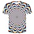 billiga Geometrisk-Herr Skjorta T-shirt T-shirts Grafisk 3D Print Klassisk krage Blå Purpur Grön Regnbåge 3D-tryck Plusstorlekar Dagligen Helgen Kortärmad Mönster Kläder Grundläggande Ledigt