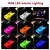 cheap Car Interior Ambient Lights-4PCs Car RGB LED Interior Strip Lights Car Styling Decorative Light With Music Sound Remote Control Atmosphere Lamps Under Dash Foot Lamp USB/Car Plug Charger 12V/5V