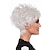 tanie starsza peruka-Białe peruki dla kobiet peruka syntetyczna luźne zwijanie asymetryczna peruka krótkie białe włosy syntetyczne 6 cali klasyczne wykwintne puszyste białe