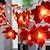 olcso LED szalagfények-juharlevél zsinór fények őszi dekoráció őszi füzér lámpák 3m 20 leds elemmel működik kültéri otthoni hálaadó parti dekoráció