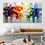 cheap Abstract Paintings-Oil Painting Hand Painted Horizontal Panoramic Abstract Still Life Modern Rolled Canvas (No Frame)