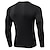 cheap Men&#039;s Active Tees &amp; Tanks-Men&#039;s Compression Shirt Running Shirt Long Sleeve Base Layer Athletic Summer Spandex Breathable Moisture Wicking Soft Fitness Gym Workout Running Sportswear Activewear Solid Colored Black+White+Navy