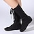 cheap Jazz Shoes-Women&#039;s Jazz Shoes Dance Shoes Performance Training Boots Split Sole Flat Heel Zipper Lace-up Black