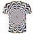 billiga Geometrisk-Herr Skjorta T-shirt T-shirts Grafisk 3D Print Klassisk krage Blå Purpur Grön Regnbåge 3D-tryck Plusstorlekar Dagligen Helgen Kortärmad Mönster Kläder Grundläggande Ledigt