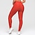 cheap Yoga Leggings &amp; Tights-women&#039;s high waist yoga pants tummy control slimming booty leggings workout stretchy butt lift ruched tights (medium, red)