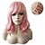 cheap Synthetic Trendy Wigs-Synthetic Wig Loose Curl With Bangs Wig Short Pink+Red Synthetic Hair 16 inch Women&#039;s Fashionable Design Cute Party Pink