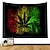 cheap Wall Tapestries-Wall Tapestry Art Decor Blanket Curtain Picnic Tablecloth Hanging Home Bedroom Living Room Dorm Decoration Polyester Plant Modern Colorful Background Black Leaves