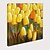cheap Oil Paintings-Oil Painting Hand Painted Square Abstract Floral / Botanical Modern Rolled Canvas (No Frame)