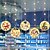 cheap LED String Lights-Christmas Santa Claus Elk Bell Snowman LED Fairy String Light Set Décor Ornament Christmas Gift Decoration for New Year Party Window Curtain Decoration Lighting USB Powered