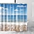 cheap Shower Curtains Top Sale-Bathroom Shower Curtain Set Beach sea View Print Waterproof Fabric Shower Curtain Liner for Bathroom Covered Bathtub Curtains Liner Includes with Hooks