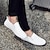 cheap Men&#039;s Handmade Shoes-Men&#039;s Loafers &amp; Slip-Ons Plus Size Summer Loafers Handmade Shoes Walking Casual Daily Nappa Leather Breathable Non-slipping Wear Proof Loafer Black White Yellow Fall