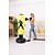 cheap Boxing &amp; Martial Arts-Inflatable Boxing Punching Bag for Taekwondo Martial Arts Kick Boxing Muay Thai Leak-Proof Explosion-Proof Freestanding Flexible Strength Training Stress Relief Crossfit Yellow Black Red