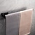 abordables Sets de accesorios de Baño-Accesorio de baño soporte de papel higiénico/gancho para albornoz y barra de toalla individual de baño nuevo diseño de acero inoxidable montado en la pared negro mate