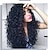 abordables Pelucas de máxima calidad-pelucas marrones para mujeres peluca sintética afro onda de agua rizada parte media peluca larga luz dorada marrón claro pelo sintético negro