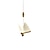 tanie Światła wysp-17 cm kształt motyla żyrandol złoty wisiorek światła led pojedynczy projekt akrylowy nowoczesny prezent artystyczny dla przyjaciół rodziny 110-120v 220-240v