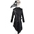 cheap Historical &amp; Vintage Costumes-Plague Doctor Retro Vintage Punk &amp; Gothic Steampunk 17th Century Coat Masquerade Tuxedo Trench Coat Men&#039;s Costume Black / Coffee / 1# / 2# Vintage Cosplay Party Halloween Long Sleeve