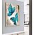 cheap Oil Paintings-100% Hand Painted Contemporary Blue Butterfly Oil Paintings Modern Decorative Artwork on Rolled Canvas Wall Art Ready to Hang for Home Decoration Wall Decor