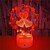 cheap 3D Night Lights-Oval Shape Decoration Light 3D Nightlight LED Night Light Night Light Touch Sensor Color-Changing Birthday Touch Halloween Christmas AAA Batteries Powered USB 1pc