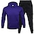 cheap Tracksuits-Men&#039;s 2 Piece Tracksuit Hoodie Sweatsuit Jogging Suit Athleisure Long Sleeve 15 Colors Thermal Warm Moisture Wicking Breathable Running Jogging Sportswear
