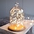 Χαμηλού Κόστους LED Φωτολωρίδες-φωτάκια led star 2m 5m ασημένιο σύρμα νεράιδα φωτιστικά κορδόνι γιορτινό διακοσμητικό φωτιστικό για την Χριστουγεννιάτικη Πρωτοχρονιά διακοσμητικό φωτισμό με μπαταρία με τροφοδοσία (χωρίς μπαταρία)