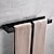 billiga Handduksstänger-handduksstång, självhäftande väggmonterad 304 rostfritt stål enkelstång matt svart silverfärgad badrums- och köksinredning