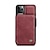 cheap iPhone Cases-CaseMe Retro Case For Apple iPhone 13 Mini 11 Pro Max SE2020 iPhone 7Plus / 8Plus iPhone XS XR iPhone XS Max Wallet / Card Holder / with Stand Full Body Cases Solid Colored Hard PU Leather