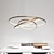 billige Cirkeldesign-3-lys 80/60/40/20 cm led pendel metal akryl ring cirkel design dæmpbar malet finish moderne 90w/113w 3-ringe 4-ringe kun dæmpbar med fjernbetjening