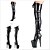 preiswerte Damenstiefel-Damen Cosplay-Stiefel Stiefel Sexy Stiefel Stiletto-Fersenstiefel Stripper Stiefel Hohe Stiefel mit Schritt Oberschenkelhohe Stiefel Schnalle Plattform Stöckelabsatz Geschlossene Spitze Sexy Party