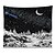 cheap Wall Tapestries-Wall Tapestry Art Decor Blanket Curtain Picnic Tablecloth Hanging Home Bedroom Living Room Dorm Decoration Polyester Moon Stars Snow Views
