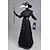 cheap Carnival Costumes-Plague Doctor Adults&#039; Men&#039;s Medieval Festival Festival / Holiday Polyester Black Men&#039;s Women&#039;s Easy Carnival Costumes Solid Colored / Dress / Gloves / Mask / Hat / Waist Belt